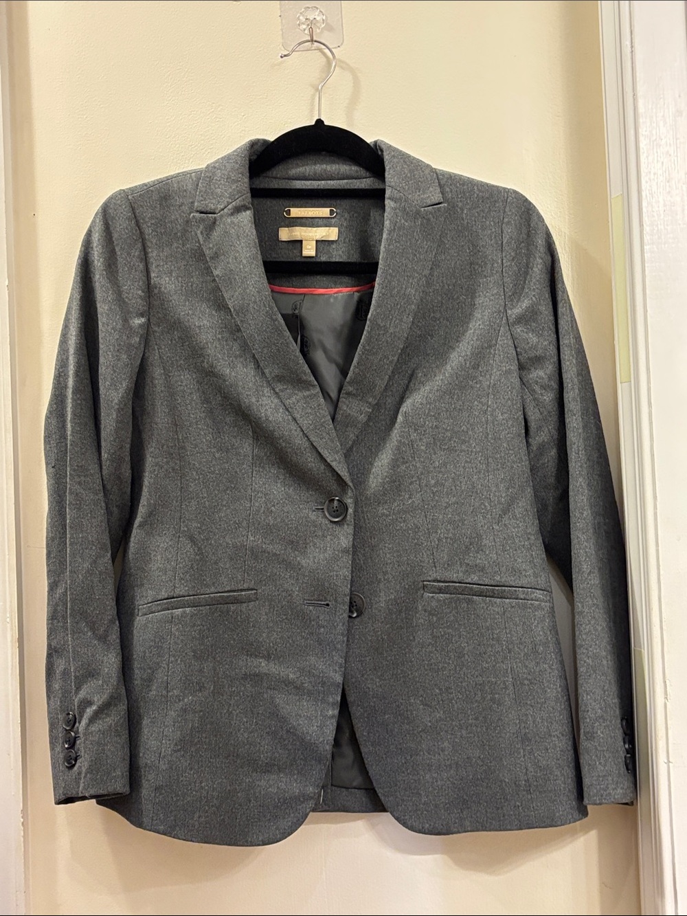 Talbots Charcoal Gray Women's Tailored Blazer